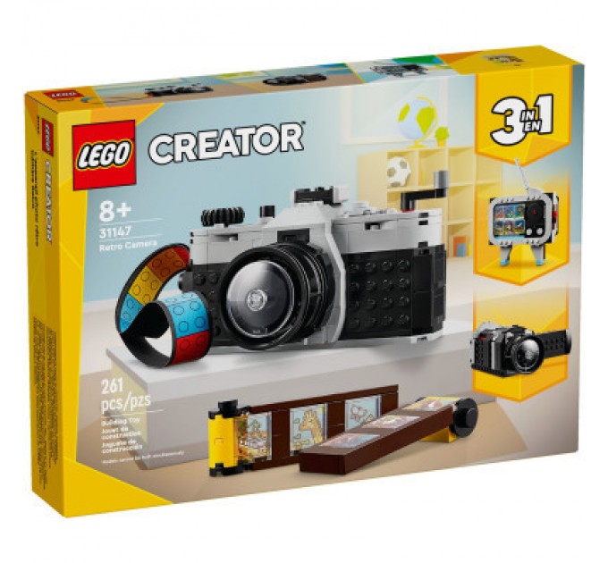 LEGO Конструктор LEGO Creator Ретро фотокамера 261 деталей (31147)
