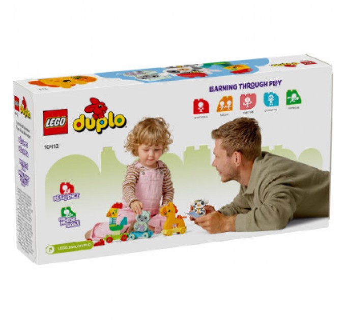 Конструктор LEGO DUPLO My First Потяг тваринок 19 деталей (10412)