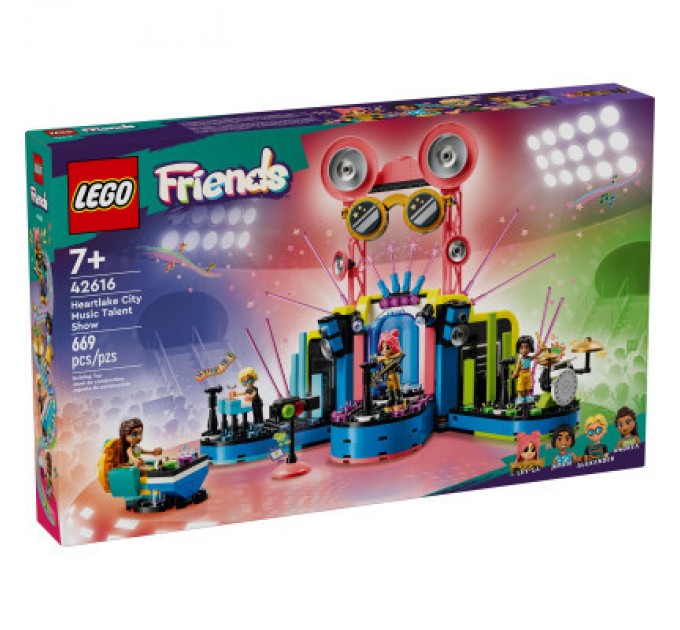 LEGO Конструктор LEGO Friends Музичне шоу талантів Хартлейк-Сіті 669 деталей (42616)
