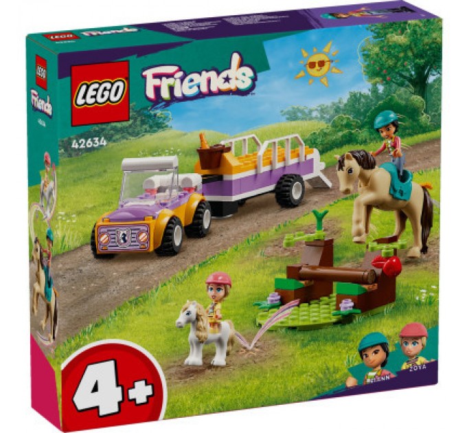 LEGO Конструктор LEGO Friends Причіп для коня й поні 105 деталей (42634)