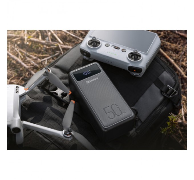 Sandberg Батарея універсальна Sandberg 50000mAh 130W PD, 3хUSB 3xType-C LED 2W (420-75)