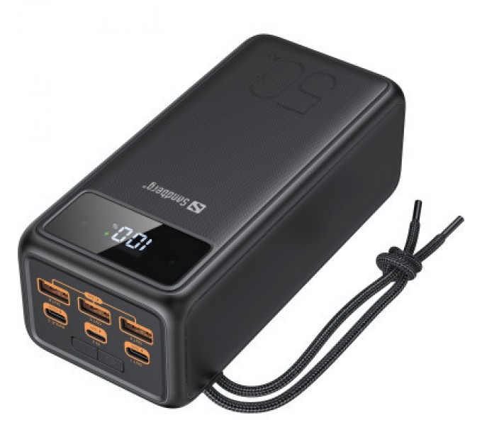 Sandberg Батарея універсальна Sandberg 50000mAh 130W PD, 3хUSB 3xType-C LED 2W (420-75)