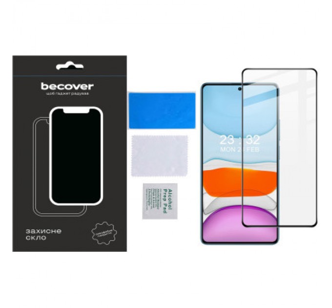 BeCover Скло захисне BeCover Xiaomi Redmi Note 13 Black (710363)