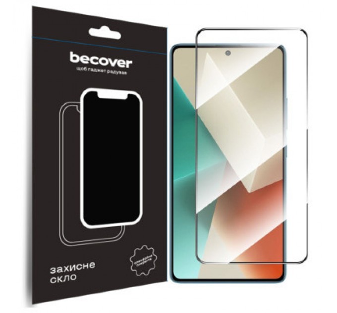 BeCover Скло захисне BeCover Xiaomi Redmi Note 13 Pro Black (710364)