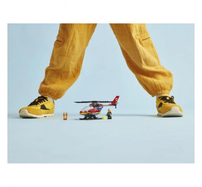 LEGO Конструктор LEGO City Пожежний рятувальний гелікоптер 85 деталей (60411)