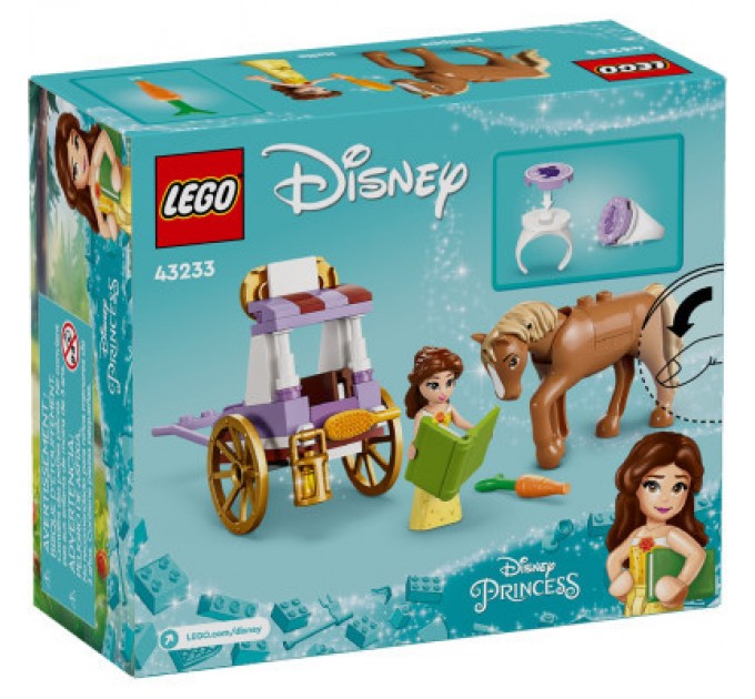LEGO Конструктор LEGO Disney Казкова карета Белль 62 деталей (43233)