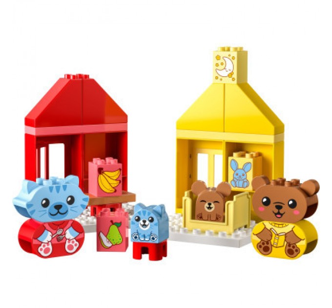 LEGO Конструктор LEGO DUPLO My First Повсякденні процедури: Час вечері й сну 28 деталей (10414)