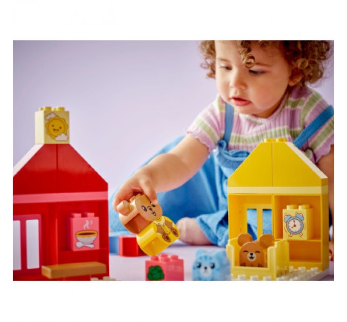 LEGO Конструктор LEGO DUPLO My First Повсякденні процедури: Час вечері й сну 28 деталей (10414)