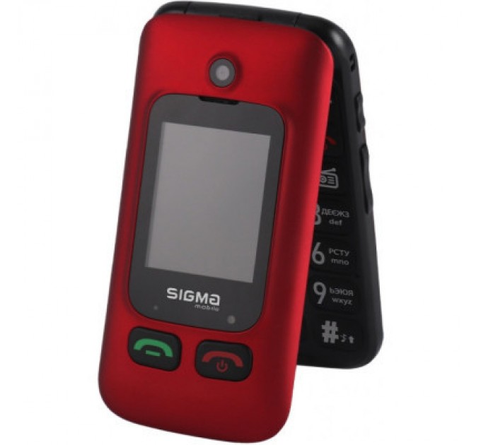 Sigma Мобільний телефон Sigma Comfort 50 Shell Duo Type-C Red Black (4827798212516)