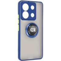 Чохол до мобільного телефона Armorstandart Frosted Matte Ring Xiaomi Redmi Note 13 Pro 5G / Poco X6 5G Navy Blue (ARM72726)
