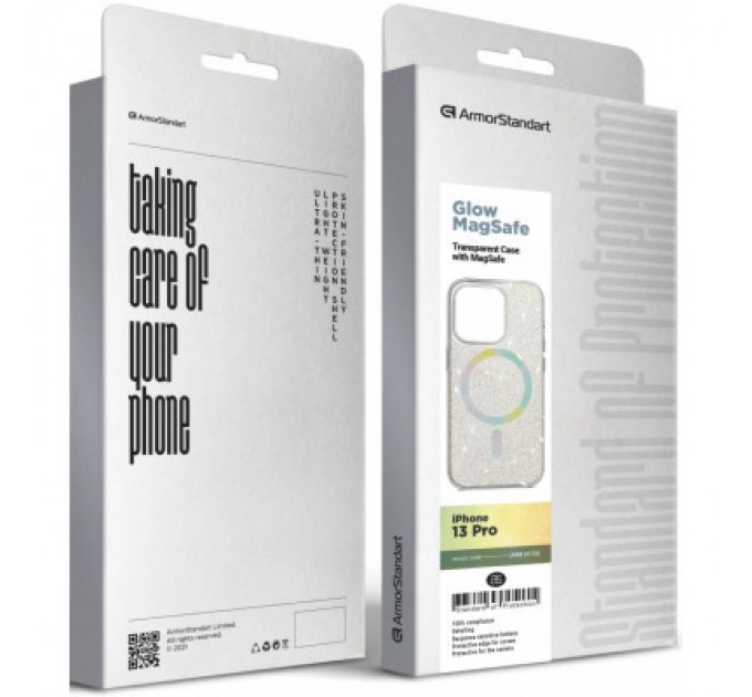Armorstandart Чохол до мобільного телефона Armorstandart Glow Magsafe Apple iPhone 13 Pro Transparent (ARM69720)