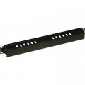 Conteg Кабельний організатор 19" 1U 40х60 пластмасова гребінка, RAL9005 Conteg (DP-VP-K02)