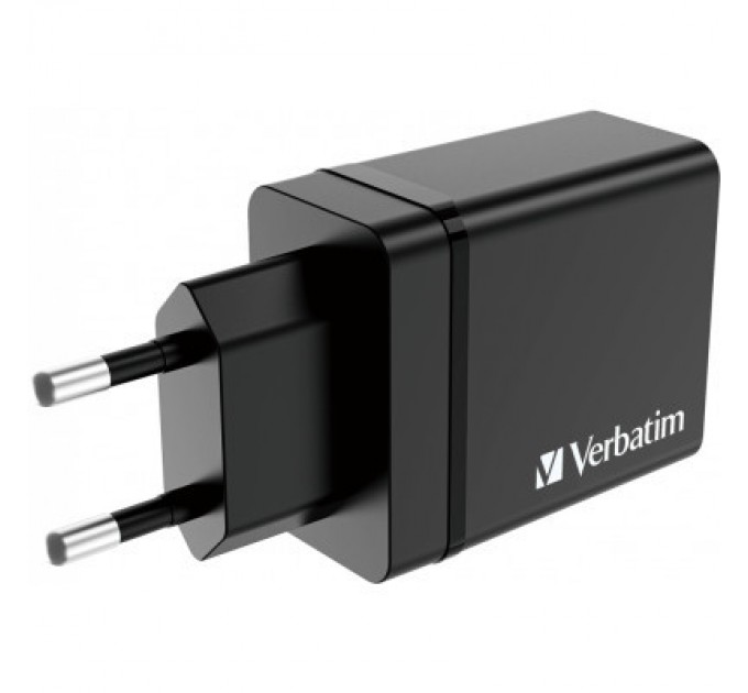 Зарядний пристрій Verbatim USB 30W PD3.0 4-ports black (49700)