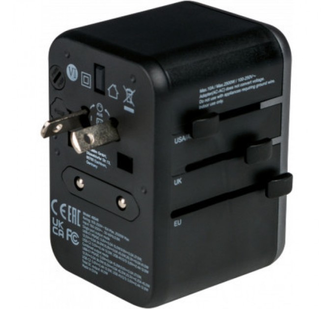 Verbatim Зарядний пристрій Verbatim UTA-04 PD61W (3xUSB-A/2xUSB-C) (49546)