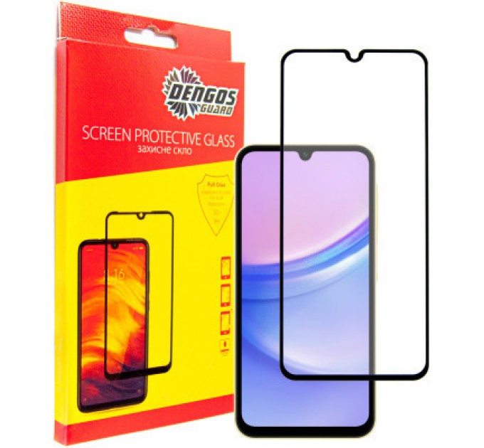 Dengos Скло захисне Dengos Samsung Galaxy A15 (black) (TGFG-335)