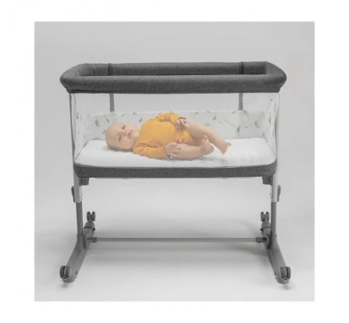 Lionelo Ліжечко Lionelo приставне Aurora Grey Graphit (LO-AURORA GREY GRAPHITE)