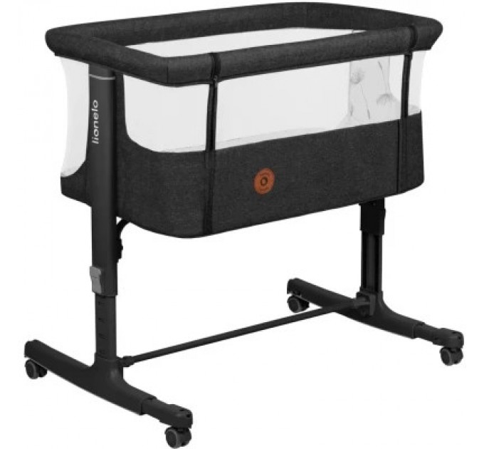 Lionelo Ліжечко Lionelo приставне Aurora Grey Graphit (LO-AURORA GREY GRAPHITE)