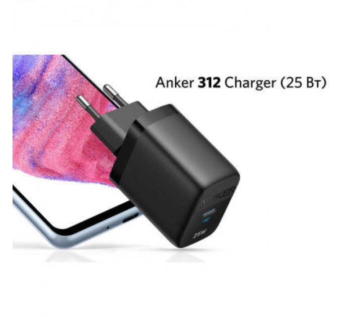 Anker Зарядний пристрій Anker PowerPort 312 - 25W USB-C Black (A2642G11)