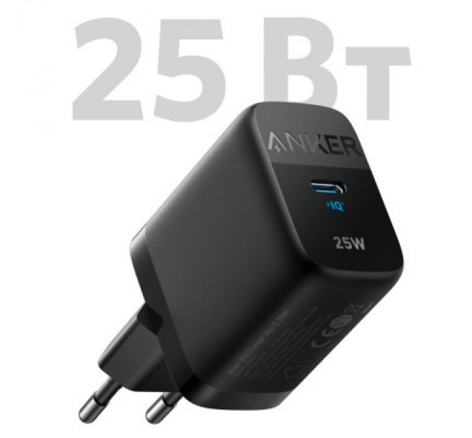 Anker Зарядний пристрій Anker PowerPort 312 - 25W USB-C Black (A2642G11)