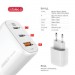 Intaleo Зарядний пристрій Intaleo 65W GAN 2USB-C PD+USB-A QC 3.0 white (1283126559525)