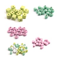 Набір для творчості Djeco з дерев'яними бусинами Квіти (DJ09808)