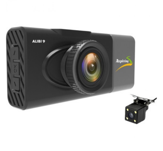 Aspiring Відеореєстратор Aspiring Alibi 9 GPS, 3 Cameras, Speedcam (Aspiring Alibi 9 GPS, 3 Cameras, Speedcam)