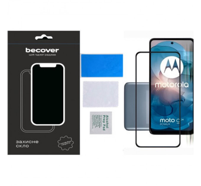 BeCover Скло захисне BeCover Motorola Moto G24/G24 Power Black (710716)