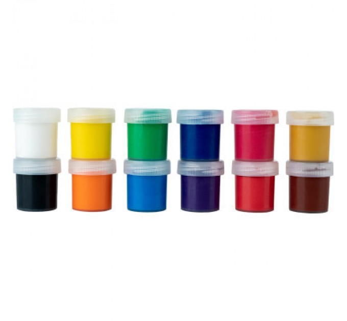 Гуашеві фарби Kite Hot Wheels 12 кольорів, 20 мл (HW23-063)