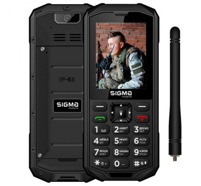 Sigma Мобільний телефон Sigma X-treme PA68 WAVE Black (4827798466612)