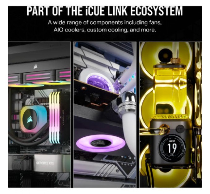 Corsair Кулер до корпусу Corsair iCUE Link RX140 RGB PWM Dual Pack (CO-9051020-WW)