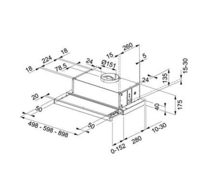 Franke Витяжка кухонна Franke Flexa FTC 612 WH V2 (110.0200.734)