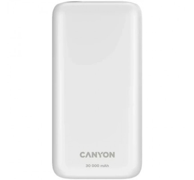 Canyon Батарея універсальна Canyon PB-301 30000mAh PD/20W, QC/3.0 (CNE-CPB301W)
