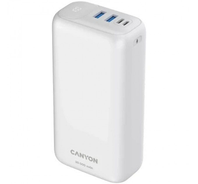 Canyon Батарея універсальна Canyon PB-301 30000mAh PD/20W, QC/3.0 (CNE-CPB301W)
