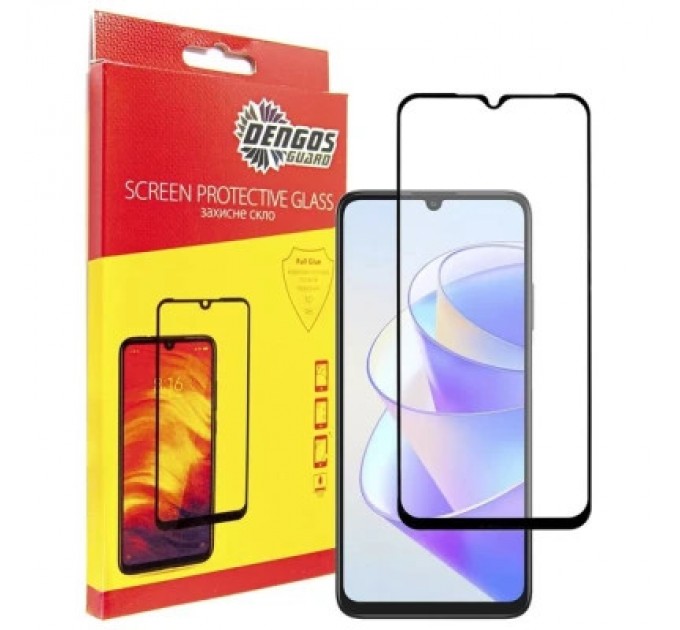 Dengos Чохол до мобільного телефона Dengos Kit for Honor x7a case + glass (Black) (DG-KM-55)