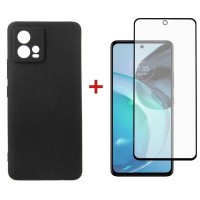 Чохол до мобільного телефона Dengos Kit for Motorola G72 case + glass (Black) (DG-KM-51)