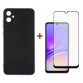 Dengos Чохол до мобільного телефона Dengos Kit for Samsung Galaxy A05 (A055) case + glass (Black) (DG-KM-07)