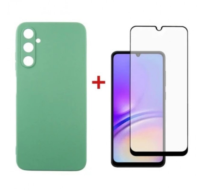 Dengos Чохол до мобільного телефона Dengos Kit for Samsung Galaxy A05s (A057) case + glass (Mint) (DG-KM-10)