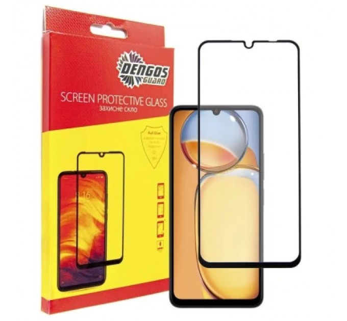 Dengos Чохол до мобільного телефона Dengos Kit for Xiaomi Redmi 13C case + glass (Green) (DG-KM-54)