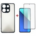 Dengos Чохол до мобільного телефона Dengos Kit for Xiaomi Redmi Note 13 4G case + glass (Black) (DG-KM-66)