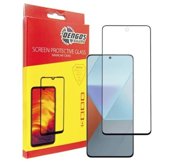 Dengos Чохол до мобільного телефона Dengos Kit for Xiaomi Redmi Note 13 5G case + glass (Black) (DG-KM-58)
