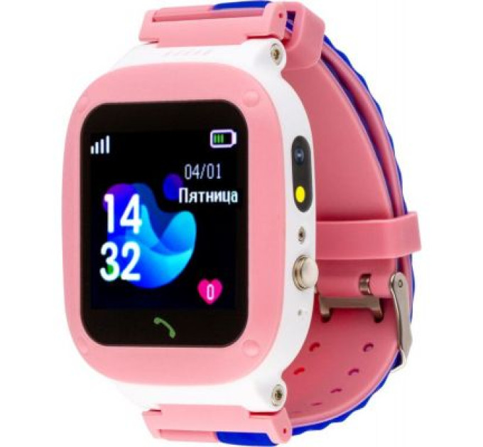 Amigo Смарт-годинник Amigo GO004 Splashproof Camera+LED Pink (746404)