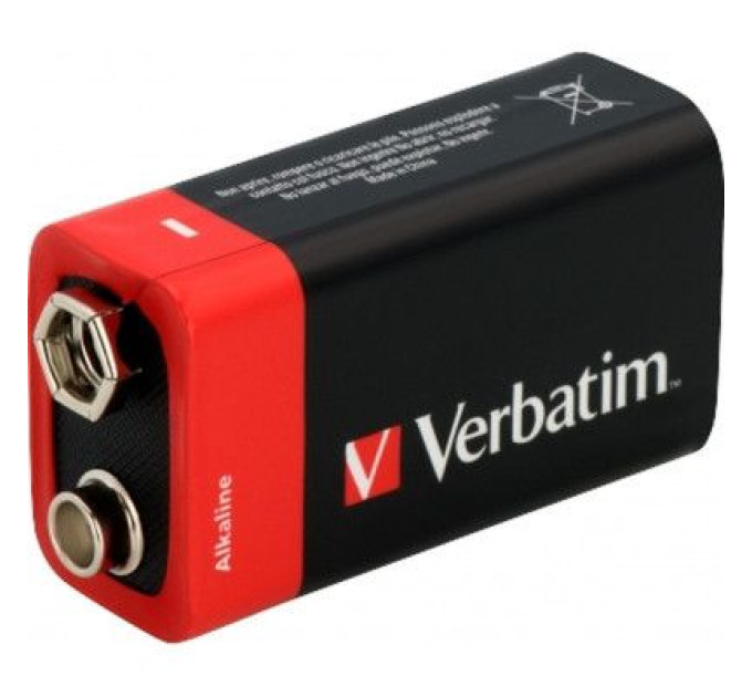 Verbatim Батарейка Verbatim Крона Alcaline 9V * 1 (49924)