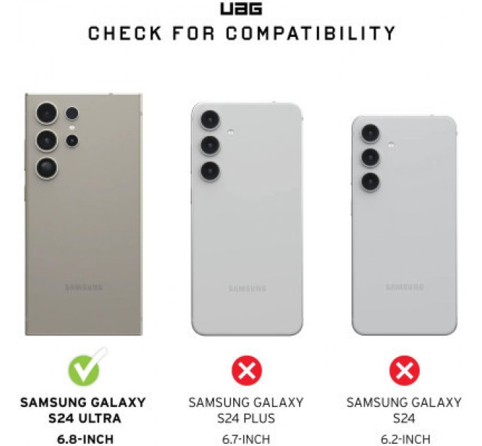 UAG Чохол до мобільного телефона UAG Samsung Galaxy S24 Ultra Metropolis LT Pro Kevlar Black (214420113940)