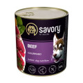 Savory Консерви для собак Savory Dog Gourmand яловичина 800 г (4820232630440)
