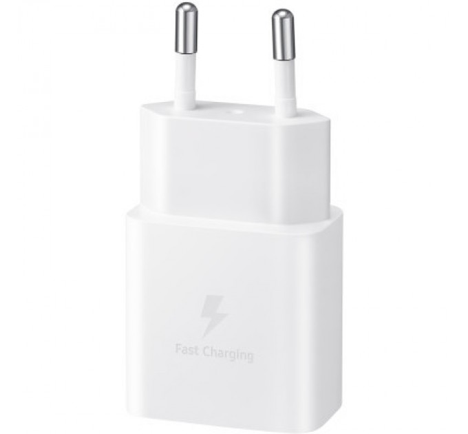 Зарядний пристрій Samsung USB-С 15W White + Cable USB-C 1m (EP-T1510XWEGEU)