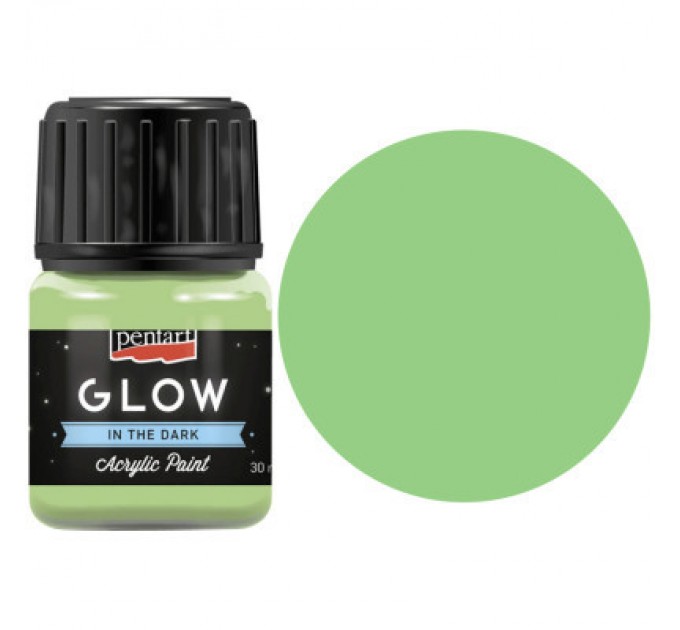 Pentart Акрилові фарби Pentart для декору Glow in the dark Зелена, 30 мл (5997412761450)