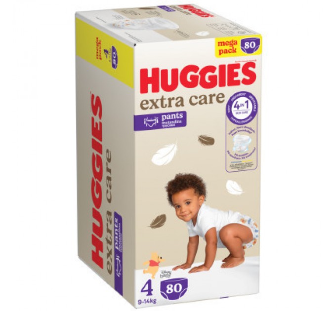 Huggies Підгузки Huggies Extra Care Розмір 4 (9-14 кг) Pants Box 80 шт (5029053582405)