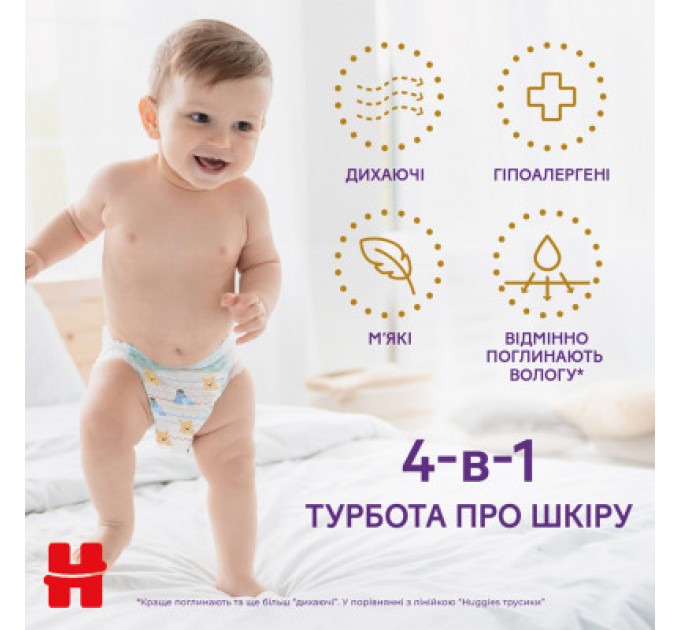 Huggies Підгузки Huggies Extra Care Розмір 5 (12-17кг) Pants Box 68 шт (5029053582412)