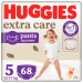 Huggies Підгузки Huggies Extra Care Розмір 5 (12-17кг) Pants Box 68 шт (5029053582412)