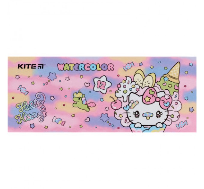 Kite Акварельні фарби Kite Hello Kitty, 12 кольорів (HK23-041)